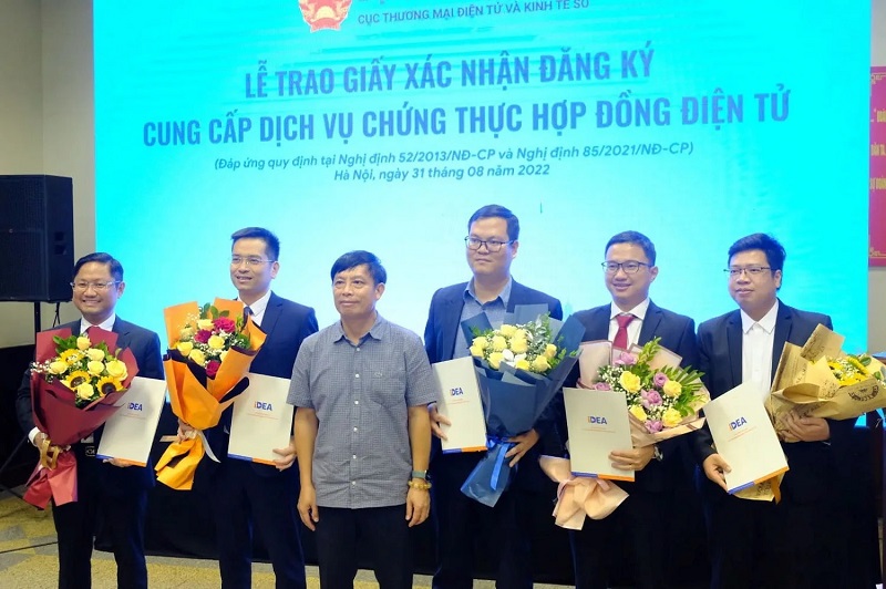 5 doanh nghiệp đầu tiên cung cấp dịch vụ chứng thực hợp đồng điện tử